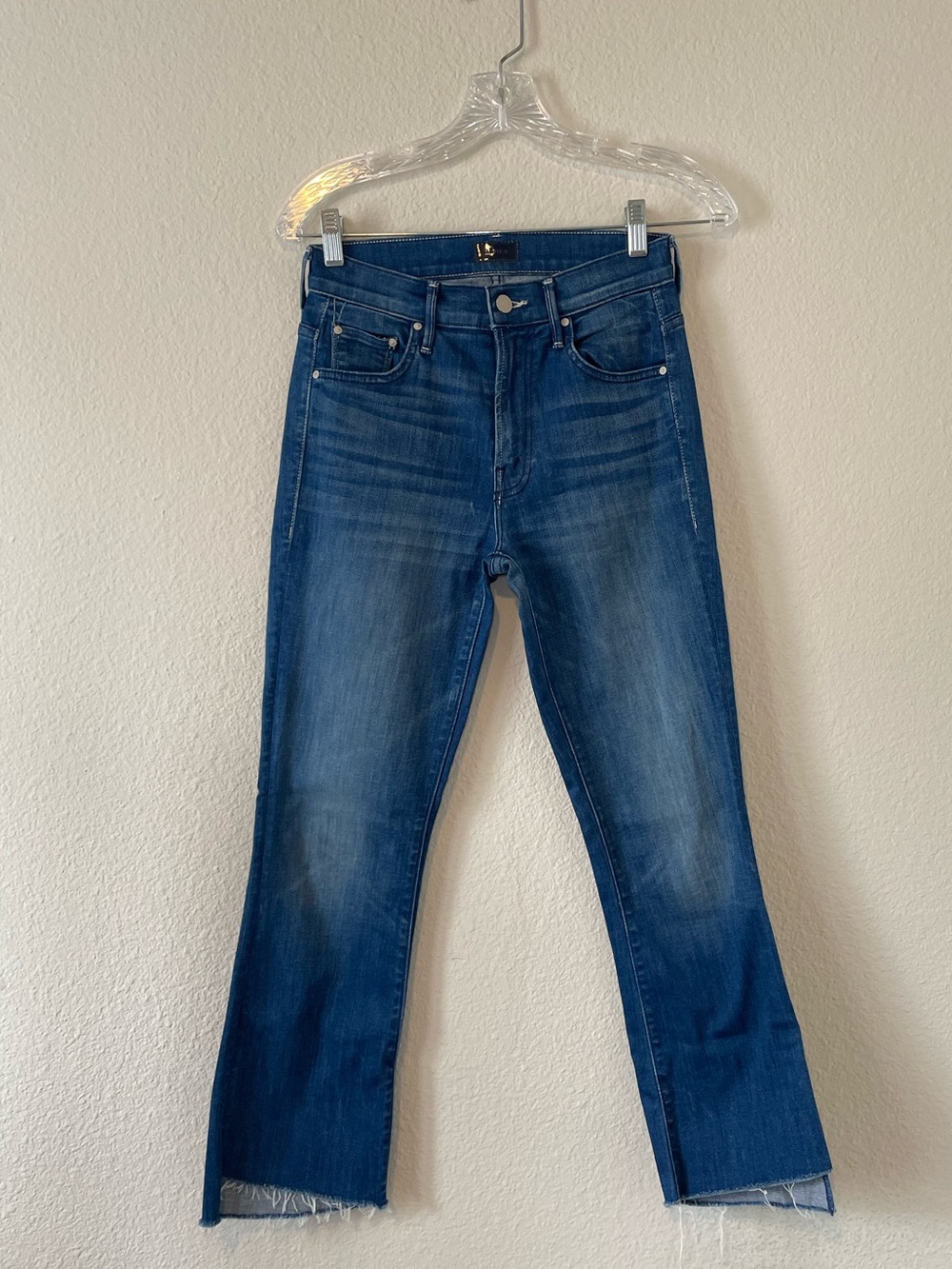 MOTHER The Insider Crop Step Fray Raw Hem Second Thyme Around Size 25‎